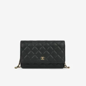 Chanel - Classic Wallet On Chain - Black Caviar GHW - Pristine - 2019