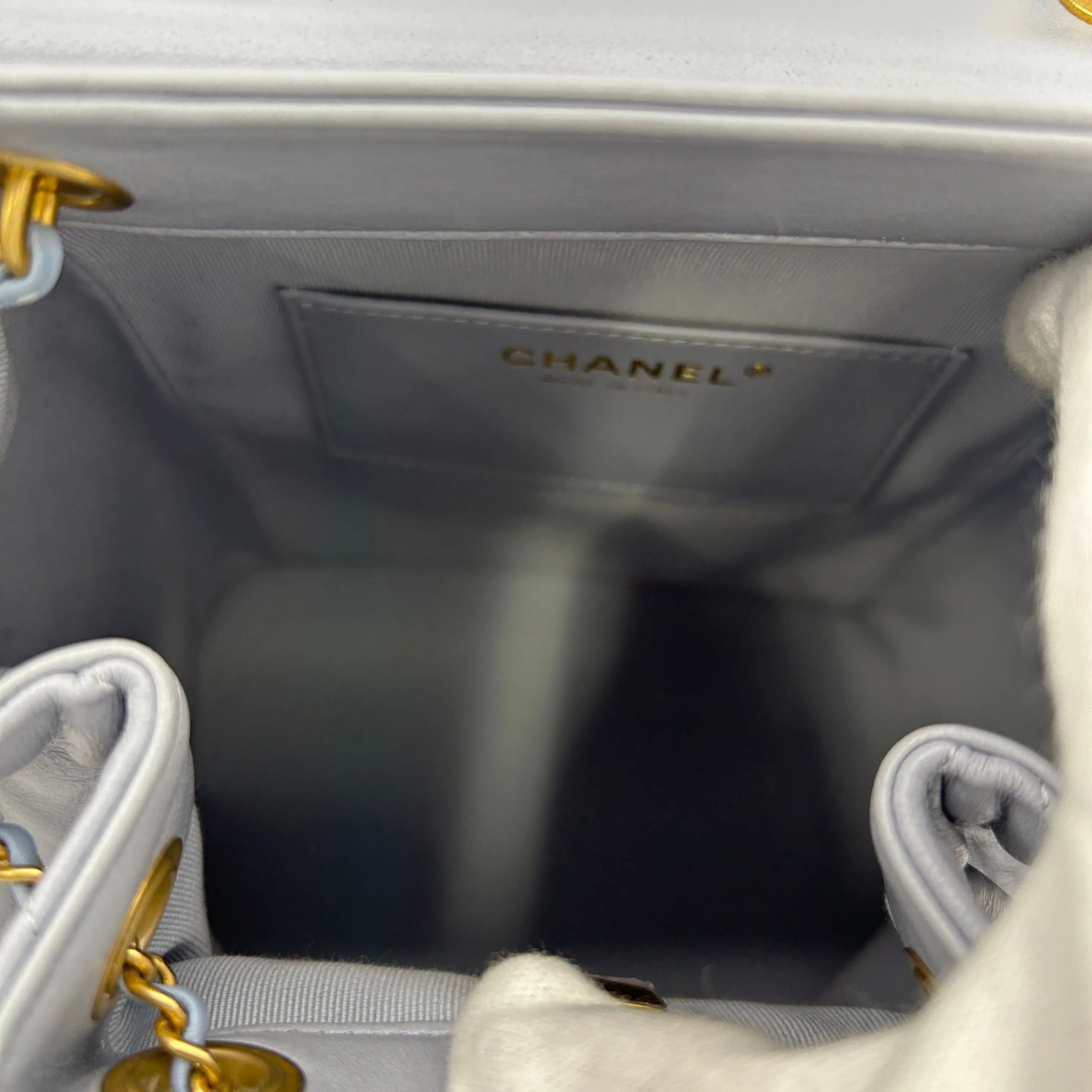 Chanel Duma Leather Grey Backpack CNbwz7436