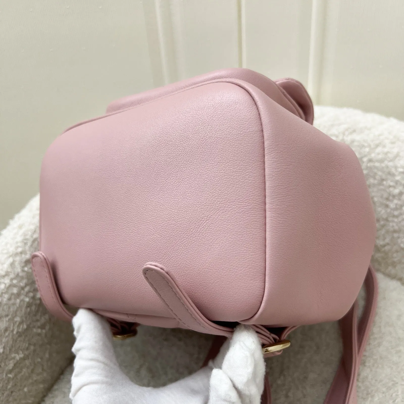 Chanel Duma Mini Backpack in 24P Light Pink Calfskin and LGHW