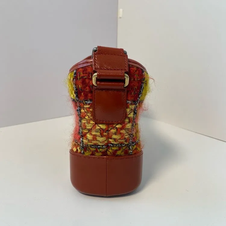Chanel Gabrielle Patchwork Orange Shoulder Bag