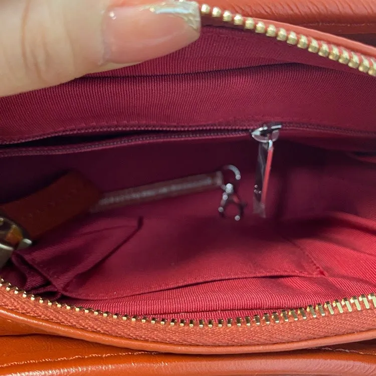 Chanel Gabrielle Patchwork Orange Shoulder Bag