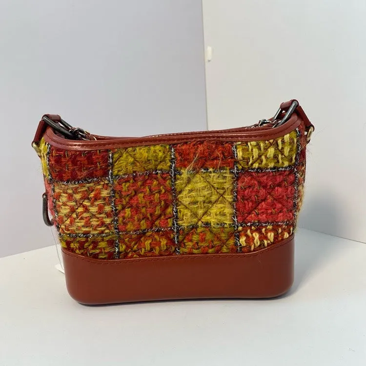 Chanel Gabrielle Patchwork Orange Shoulder Bag
