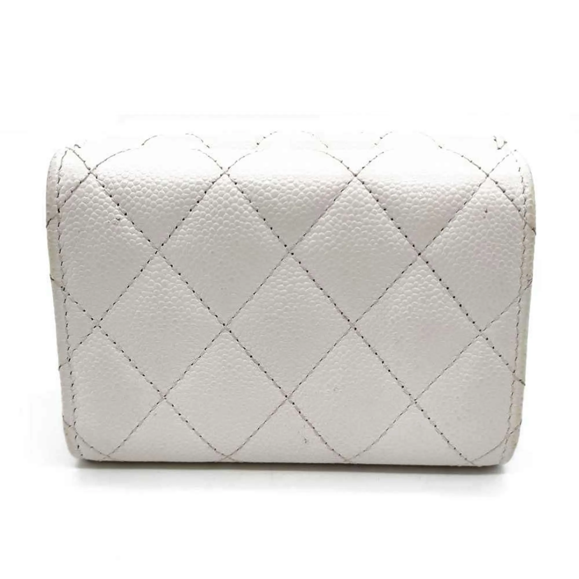 Chanel Grained Calfskin Wallet (Tri-Fold) (Pre-Owned)