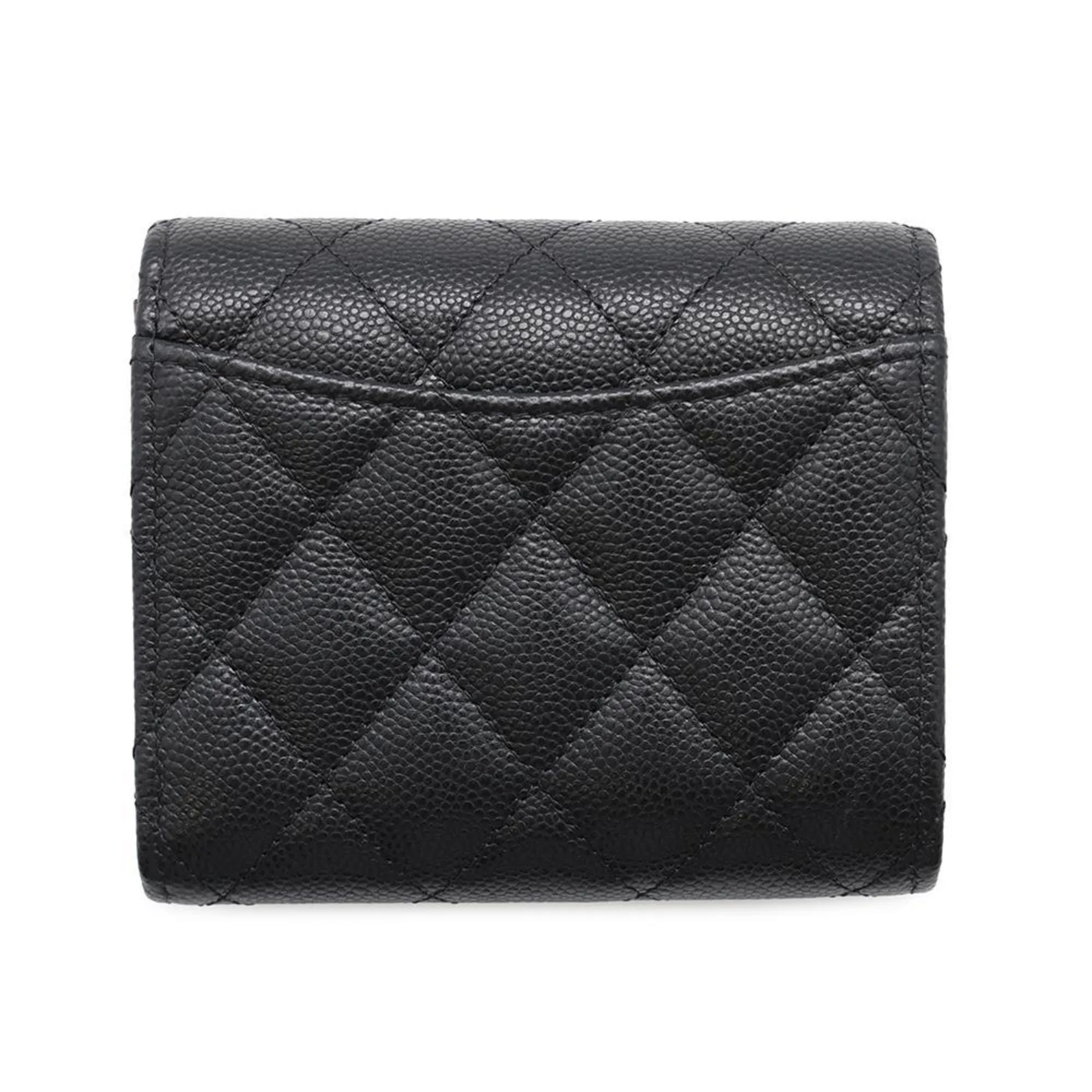 Chanel Grained Calfskin Wallet (Tri-Fold) (Pre-Owned)