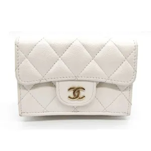 Chanel Grained Calfskin Wallet (Tri-Fold) (Pre-Owned)