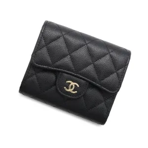 Chanel Grained Calfskin Wallet (Tri-Fold) (Pre-Owned)