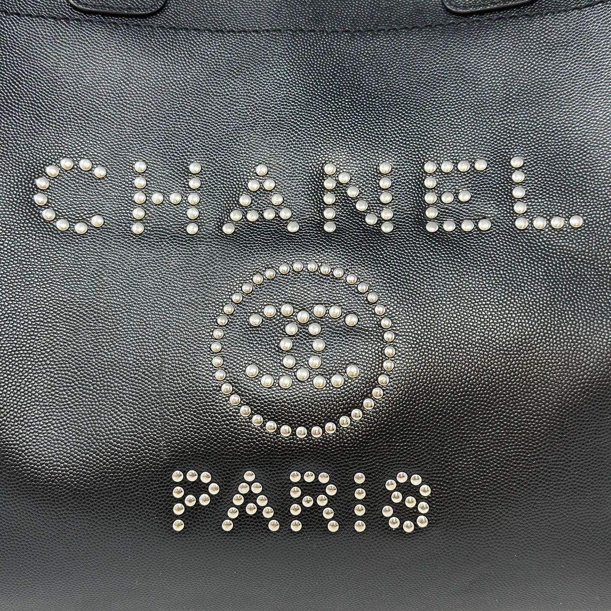 Chanel Large Studded Deauville Tote