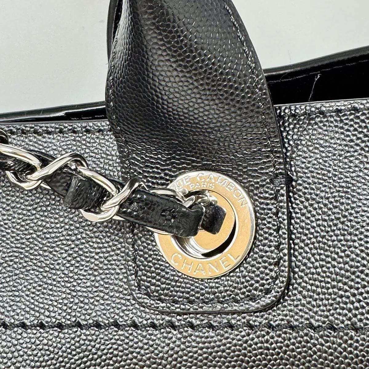 Chanel Large Studded Deauville Tote