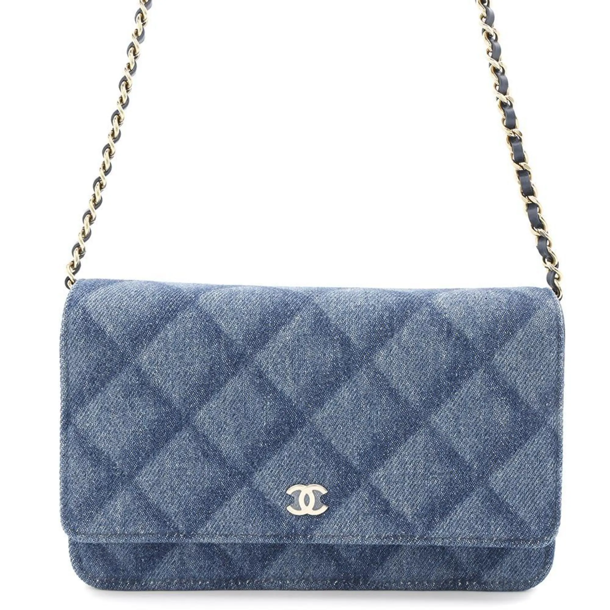 Chanel  Leather Chain/Shoulder Wallet (Pre-Owned)
