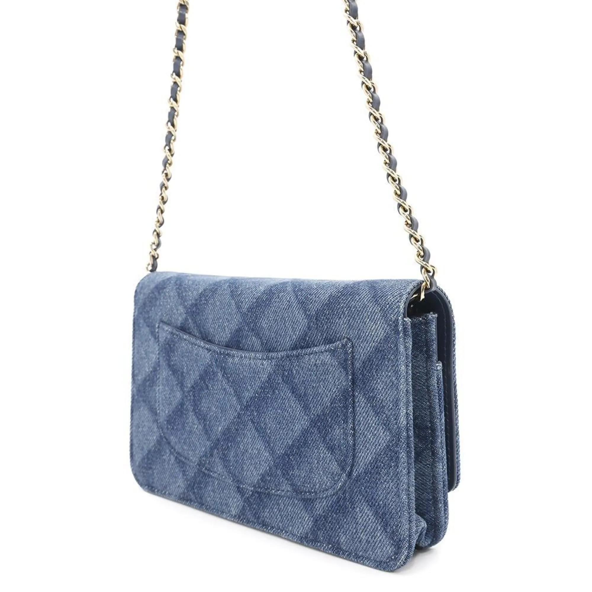 Chanel  Leather Chain/Shoulder Wallet (Pre-Owned)