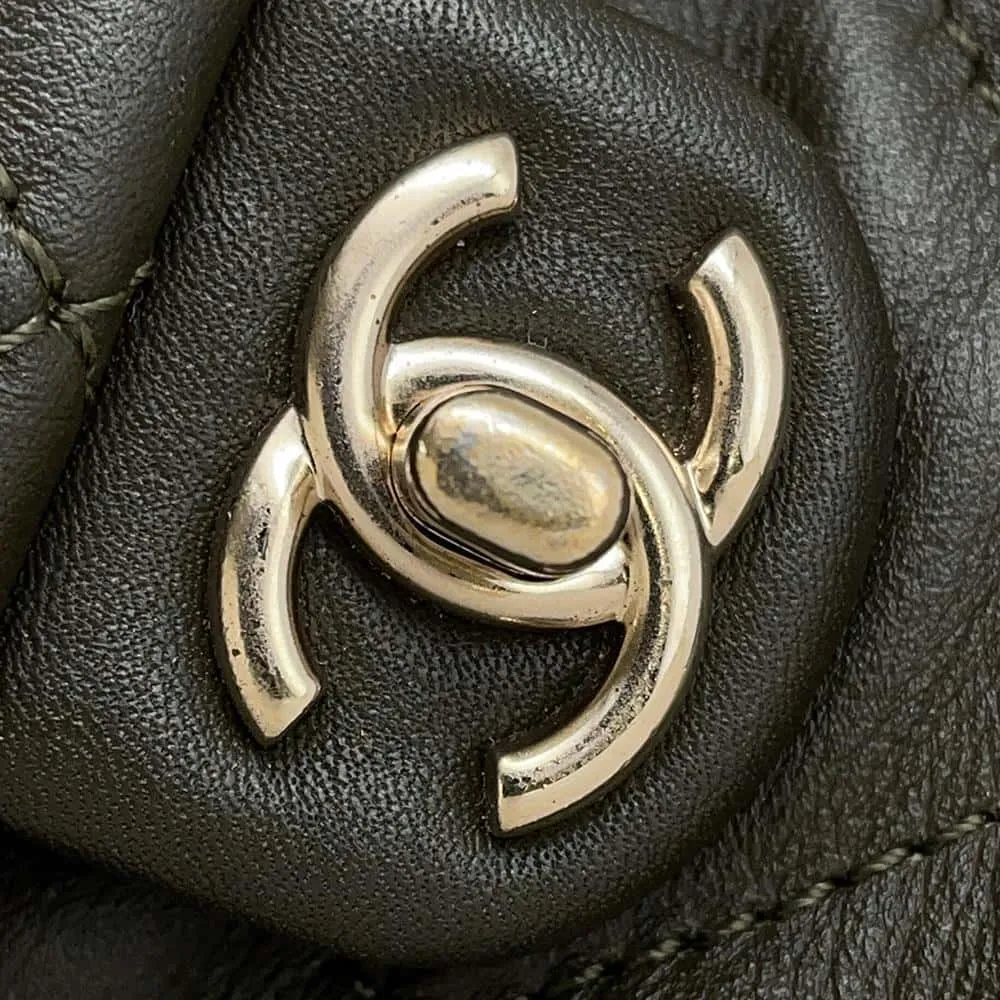CHANEL Matelasse Backpack KhakiAS4342 Lambskin