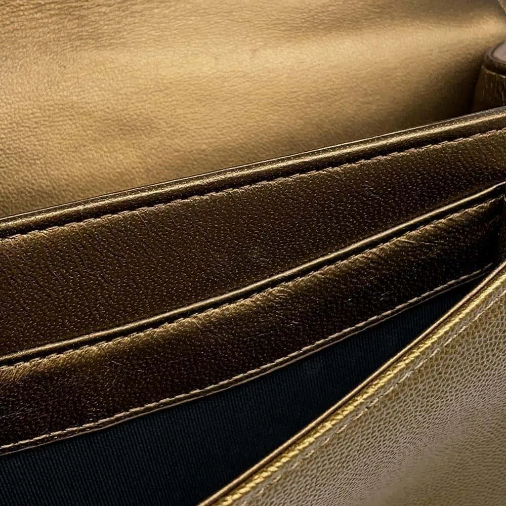 CHANEL MatelasseChainShoulder GoldAS0784 Leather