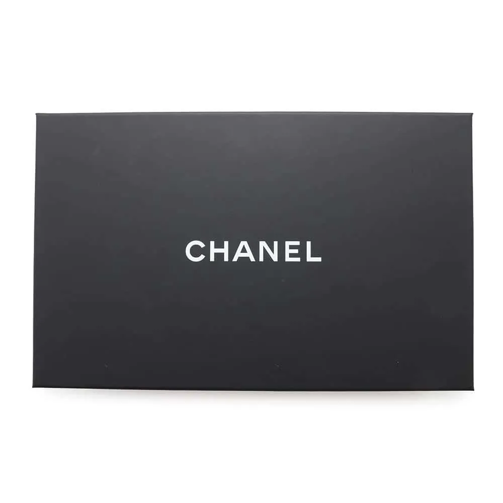 CHANEL one belt CC Logo Semi Shoulder Bag BlackA22476 Caviar Leather