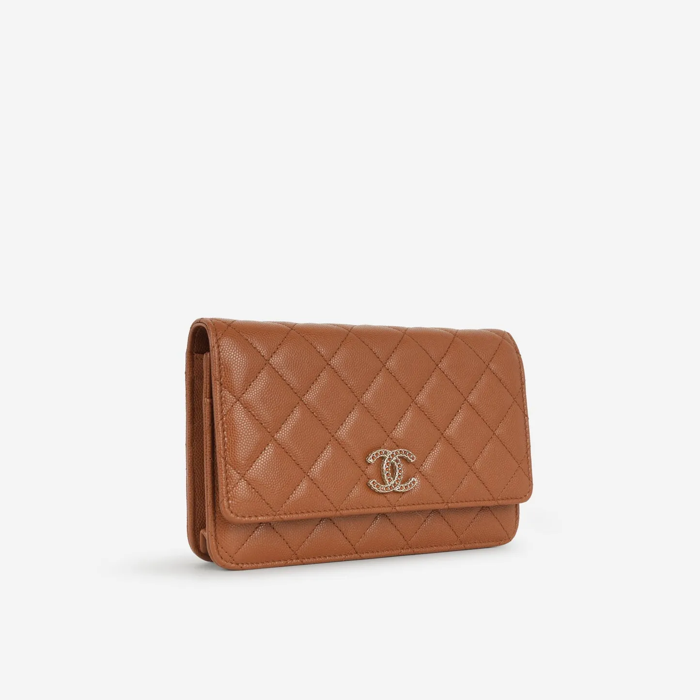 Chanel - Seasonal Strass WOC - Caramel Caviar GHW - Pre-Loved