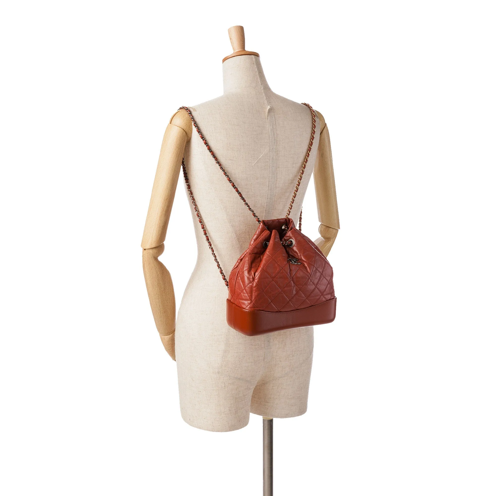 Chanel Small Aged Calfskin Gabrielle Backpack (21084)