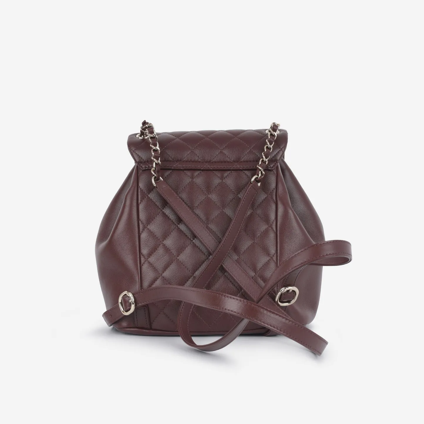 Chanel - Small Duma Backpack - Maroon Calfskin CGHW - Pre-Loved