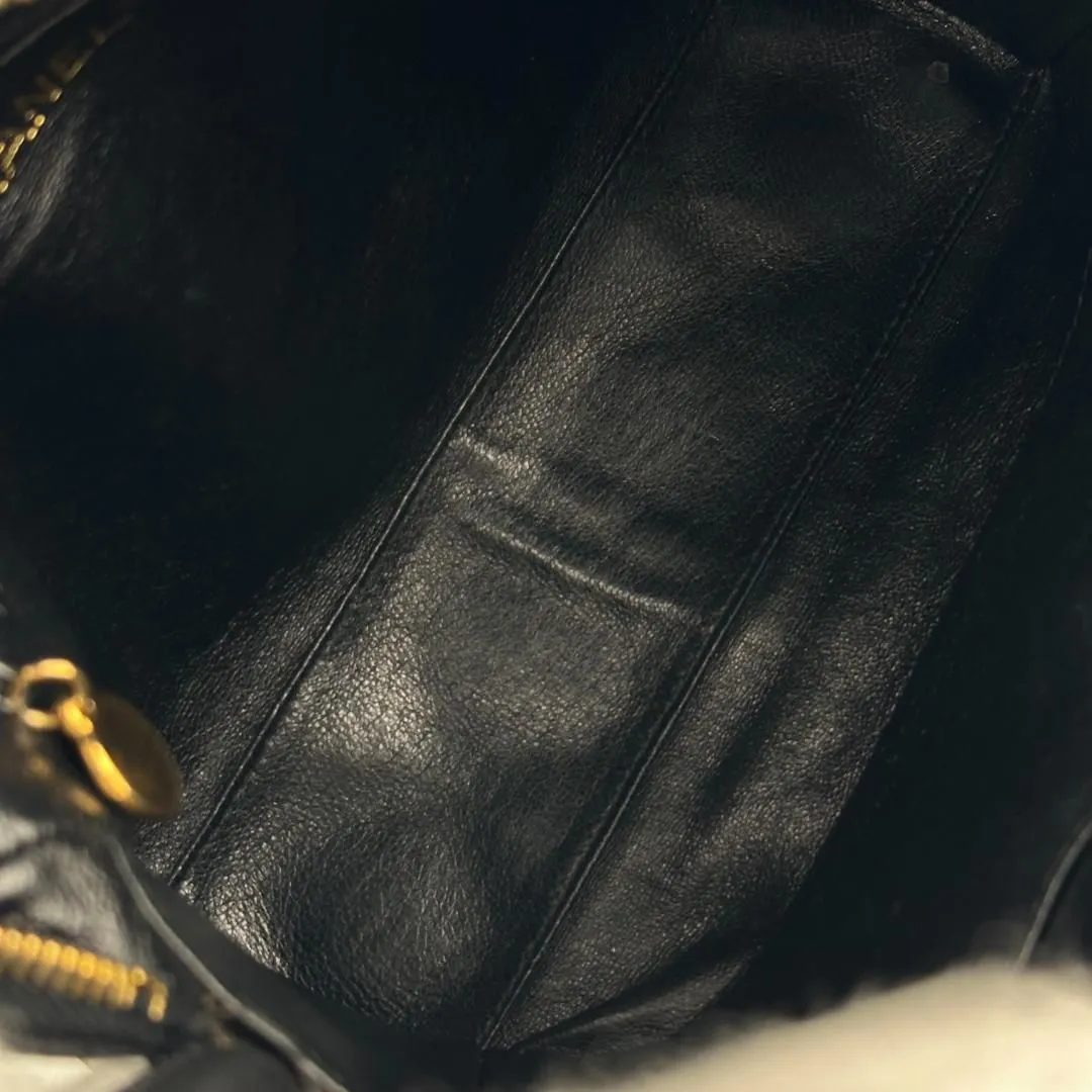 Chanel Vintage Twisted CC Camera Shoulder Bag Quilted Lambskin Small Black MR02042025360942