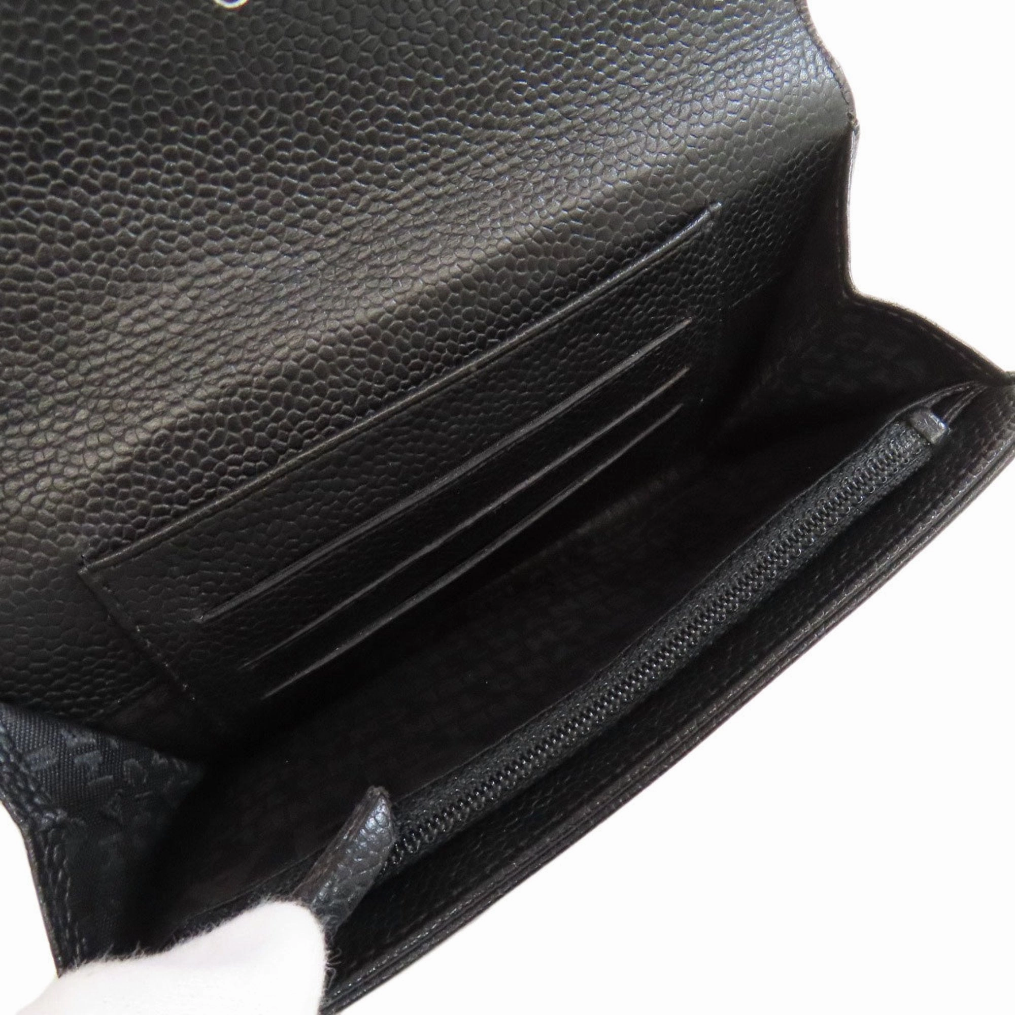 Chanel Chocolate Bar Leather Wallet (Bi-Fold) (Pre-Owned)
