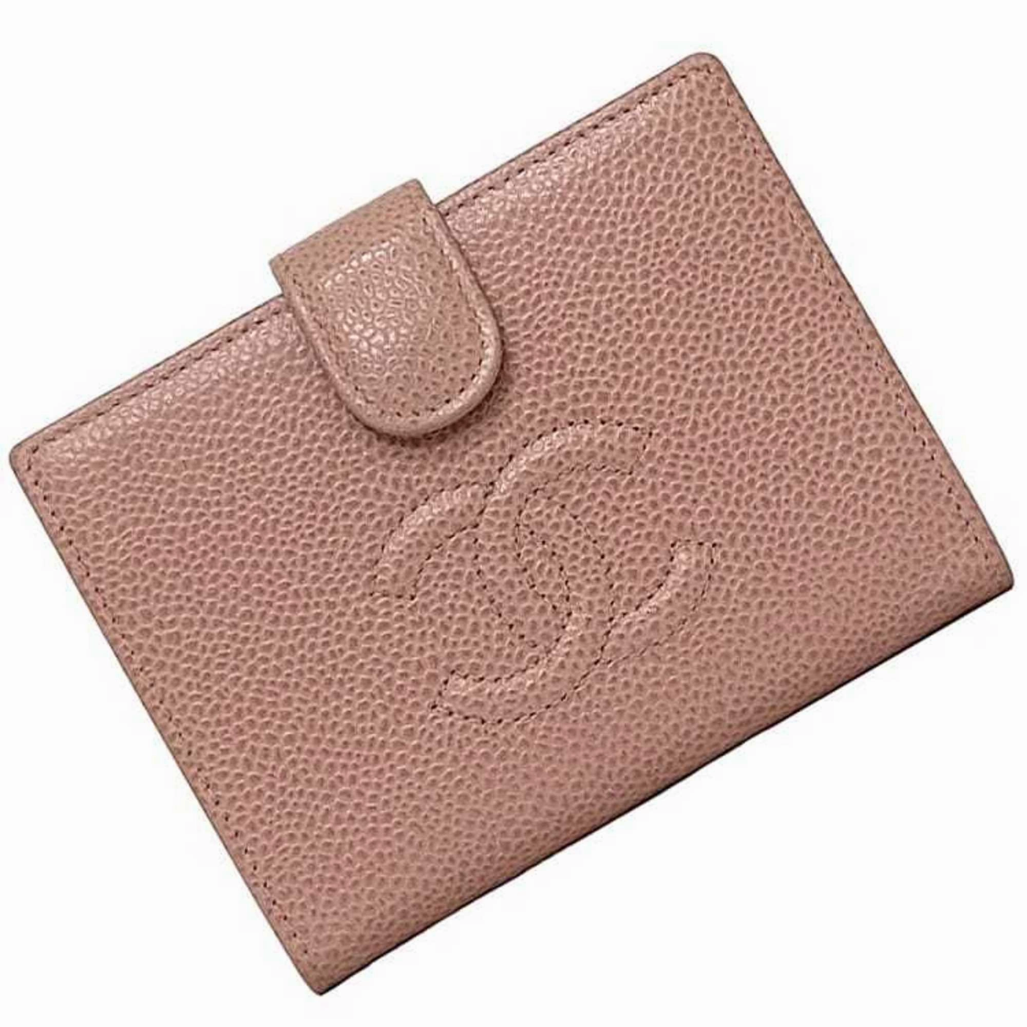 Chanel Grained Calfskin Leather Wallet (Bi-Fold) (Pre-Owned)