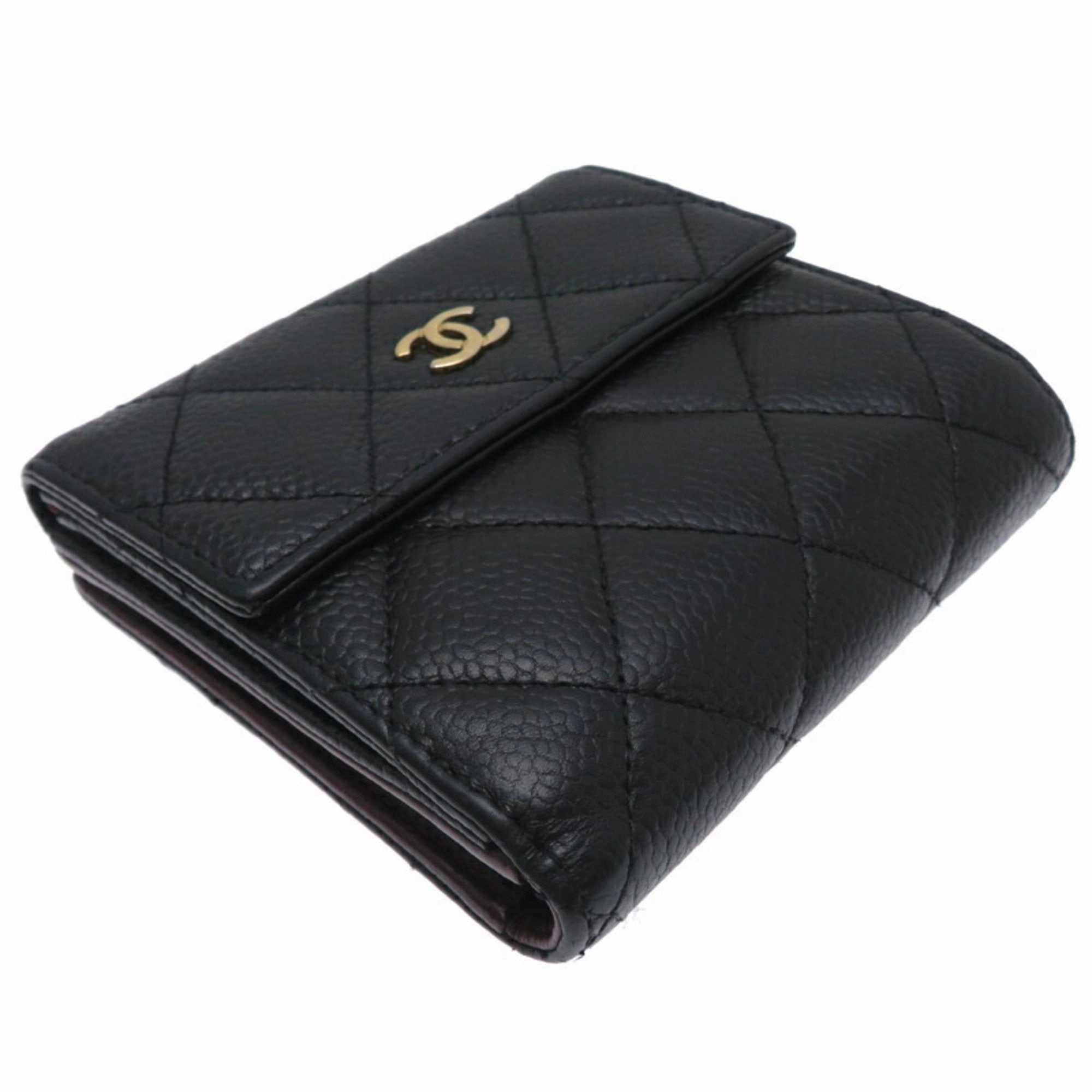 Chanel Grained Calfskin Wallet (Bi-Fold) (Pre-Owned)