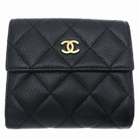 Chanel Grained Calfskin Wallet (Bi-Fold) (Pre-Owned)