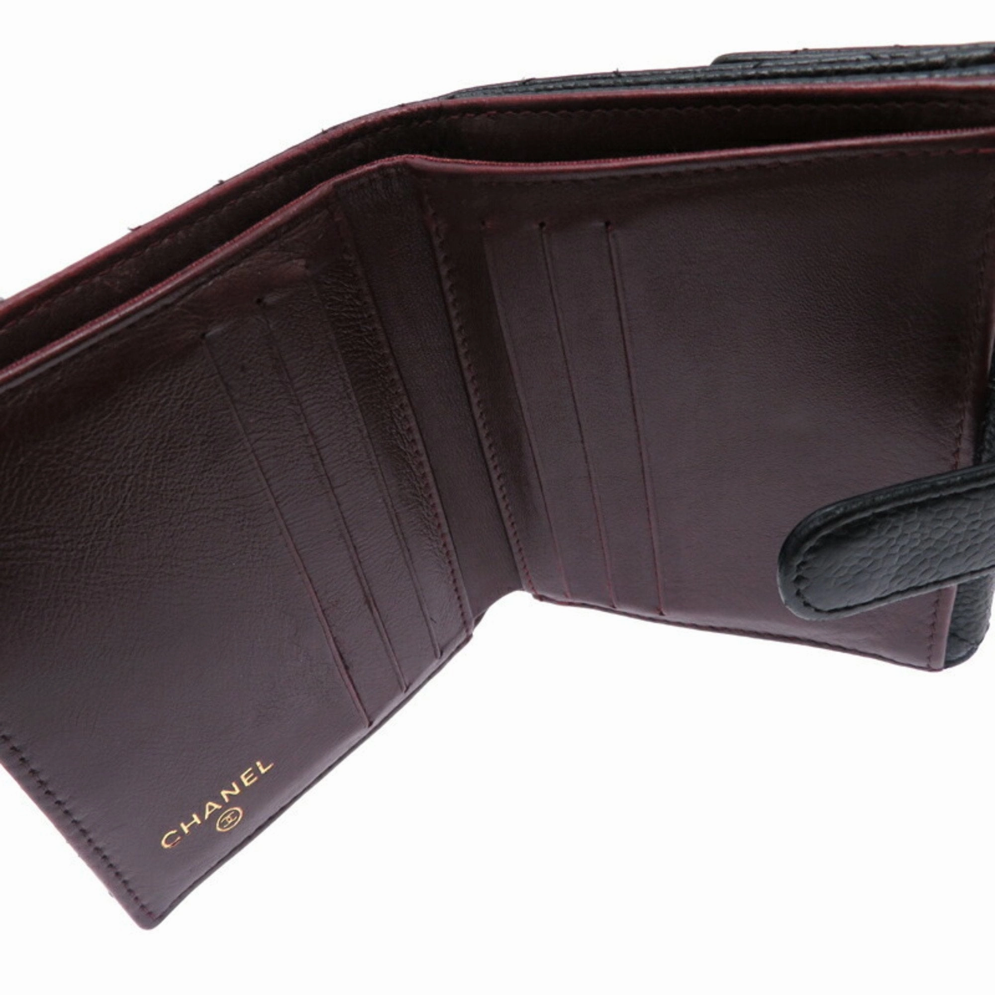 Chanel Grained Calfskin Wallet (Bi-Fold) (Pre-Owned)