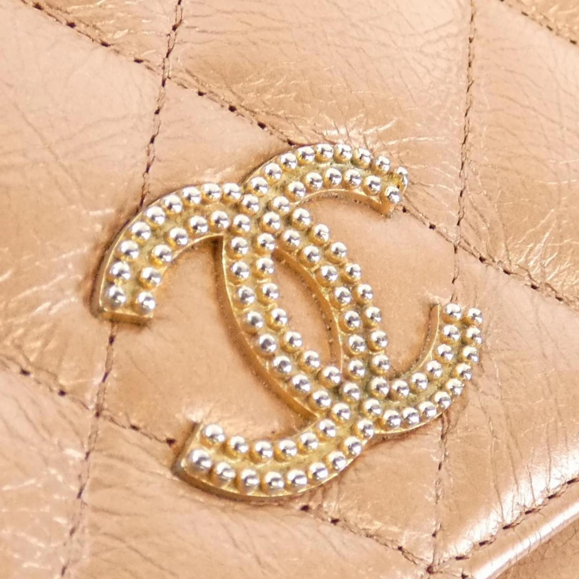 Chanel Leather Chain/Shoulder Wallet (Pre-Owned)
