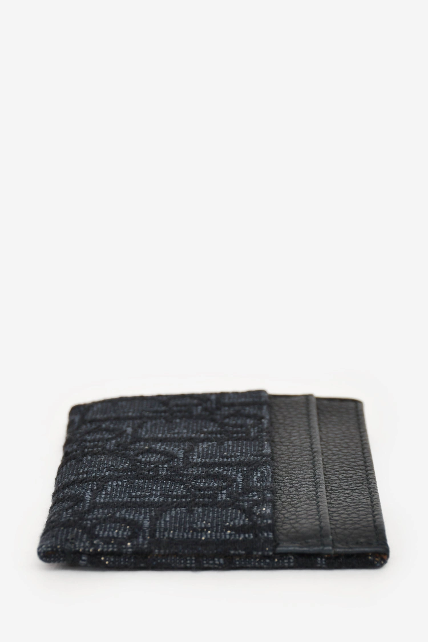 Chrisitian Dior 2019 Black Oblique Canvas Card Holder