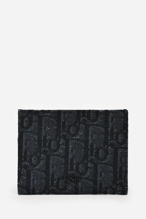 Chrisitian Dior 2019 Black Oblique Canvas Card Holder