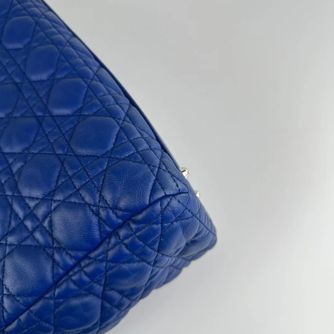 Christian Dior Large Lady Dior Soft Shopping Tote - Blue Totes, Handbags MR1004202544002