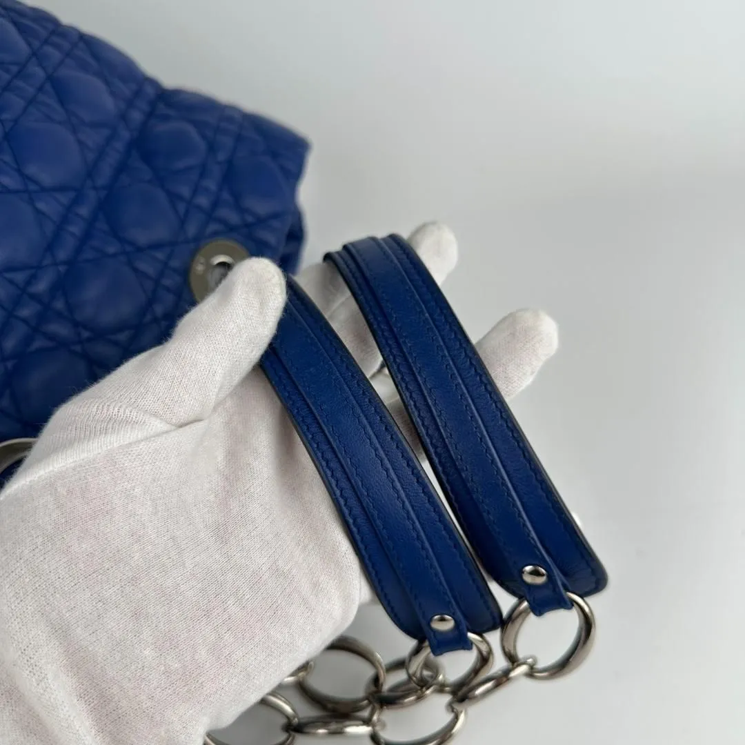 Christian Dior Large Lady Dior Soft Shopping Tote - Blue Totes, Handbags MR1004202544002