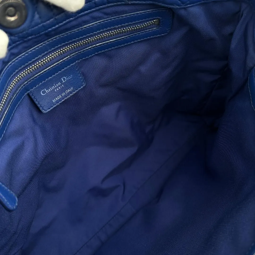 Christian Dior Large Lady Dior Soft Shopping Tote - Blue Totes, Handbags MR1004202544002