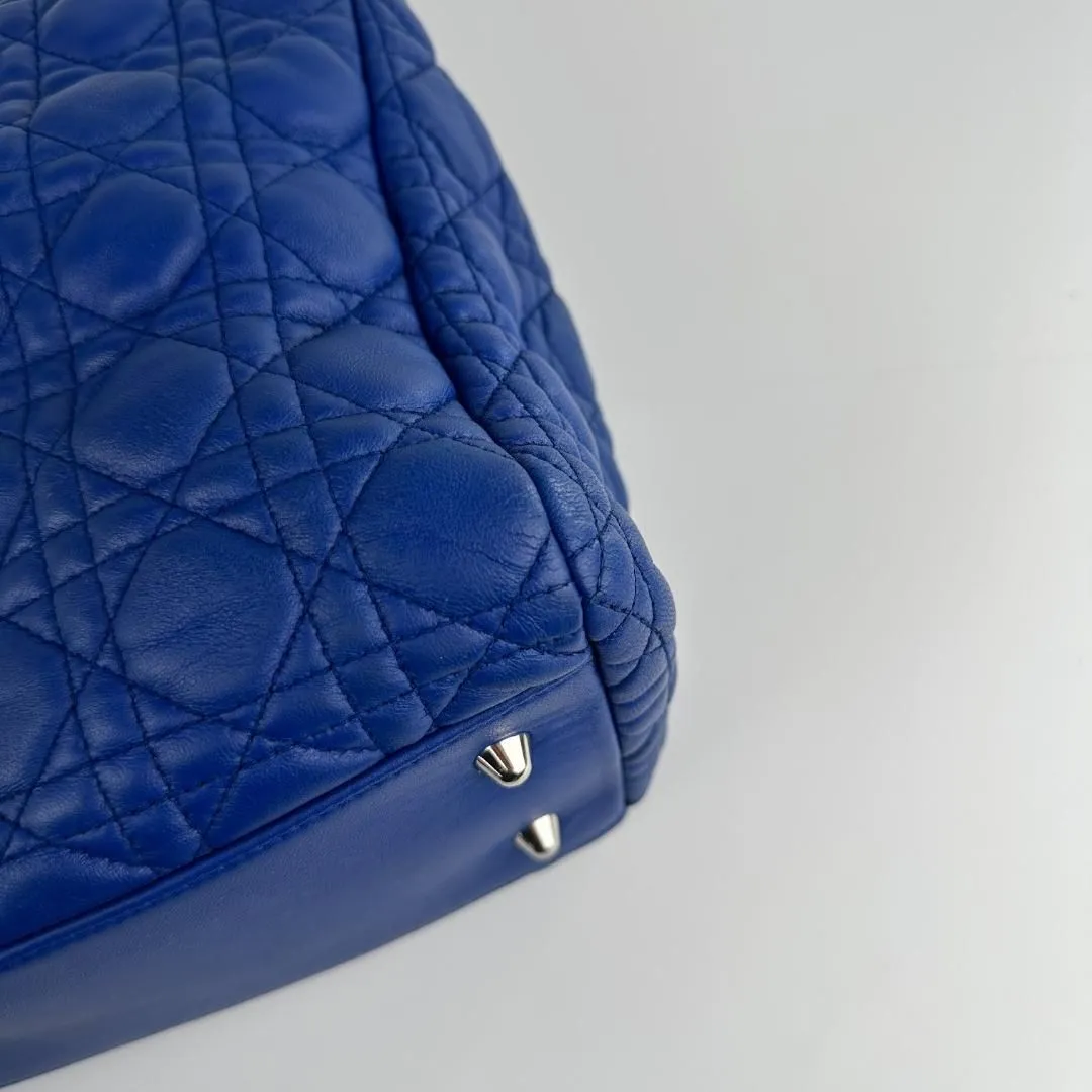 Christian Dior Large Lady Dior Soft Shopping Tote - Blue Totes, Handbags MR1004202544002