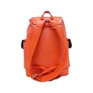 Christopher Leather Backpack with Dust Bag and Slight Scratches