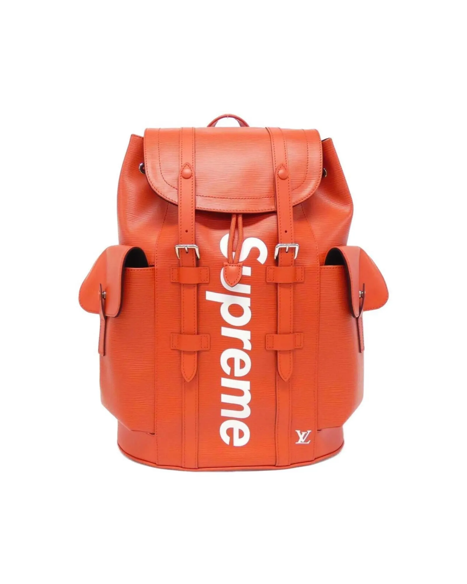 Christopher Leather Backpack with Dust Bag and Slight Scratches