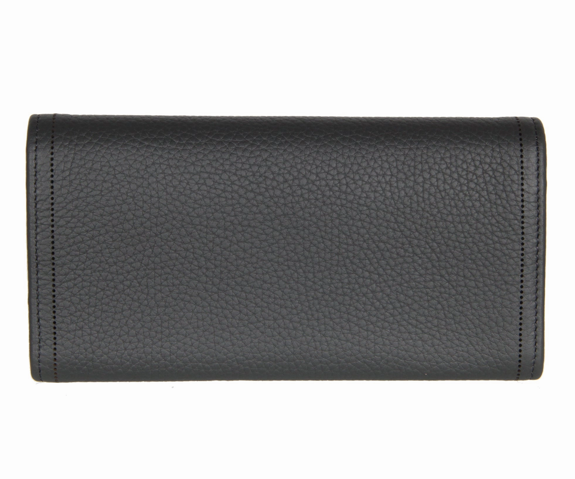 City Blackout Wallet Flap, Fossil/Silver