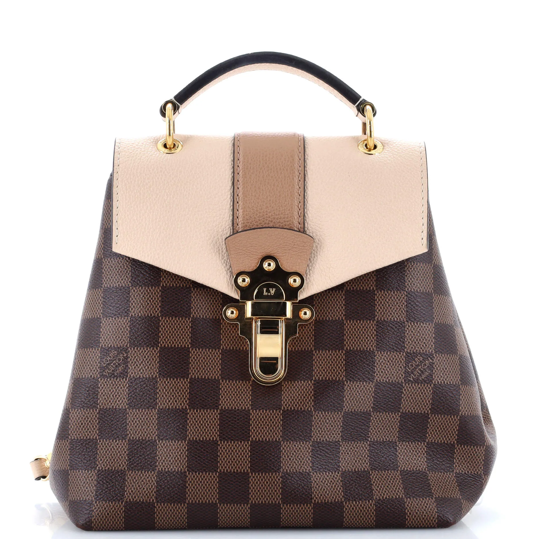 Clapton Backpack Damier and Leather