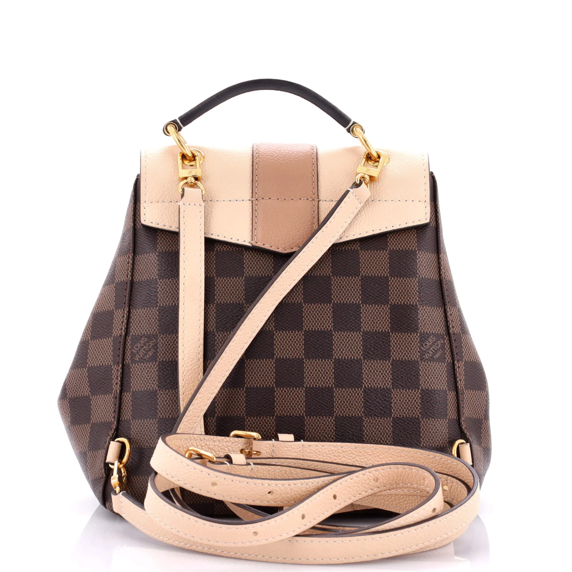 Clapton Backpack Damier and Leather