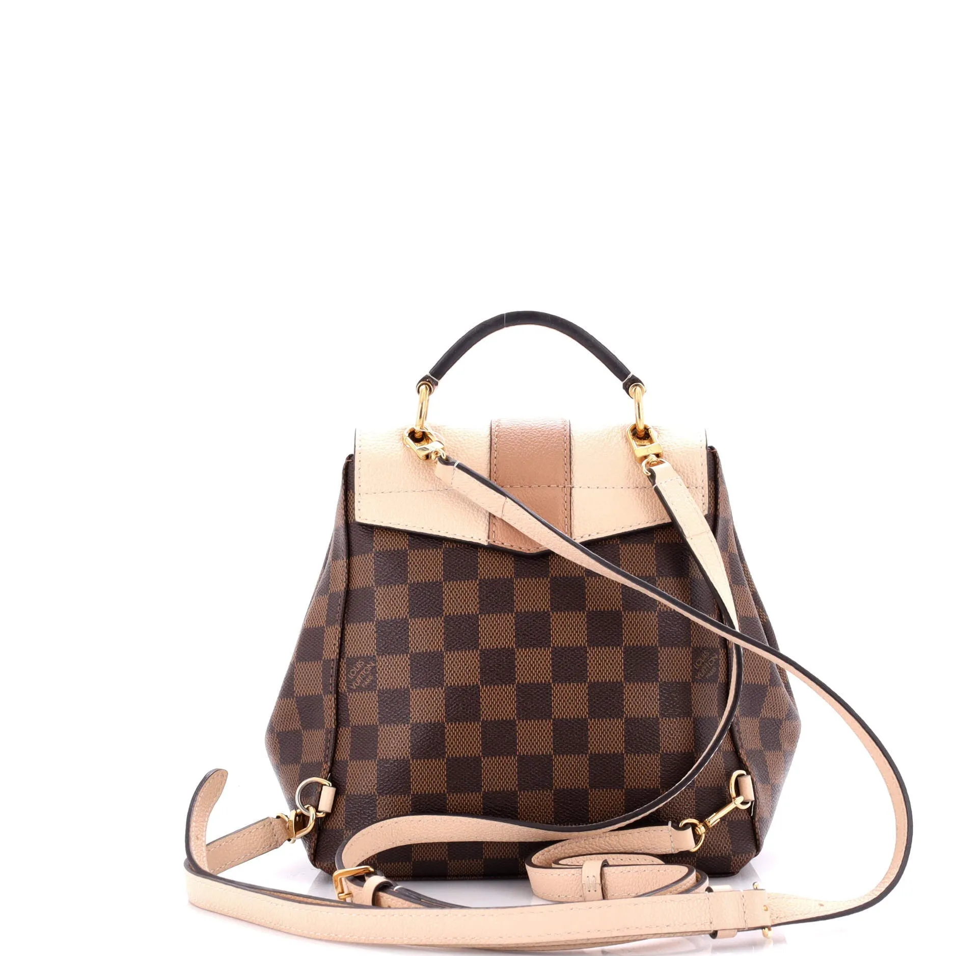 Clapton Backpack Damier and Leather