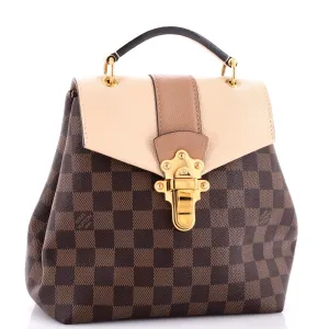 Clapton Backpack Damier and Leather