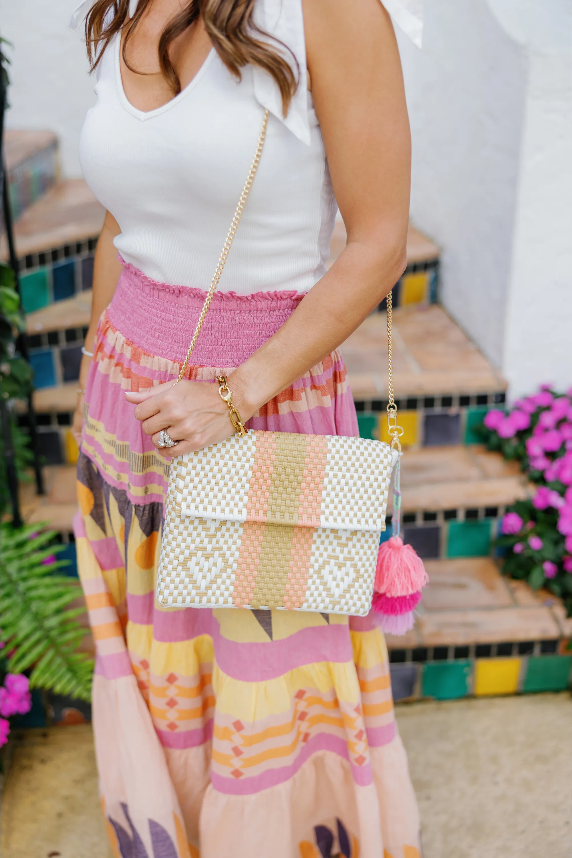Clutch - Peach / Nude Giving Hearts Citron