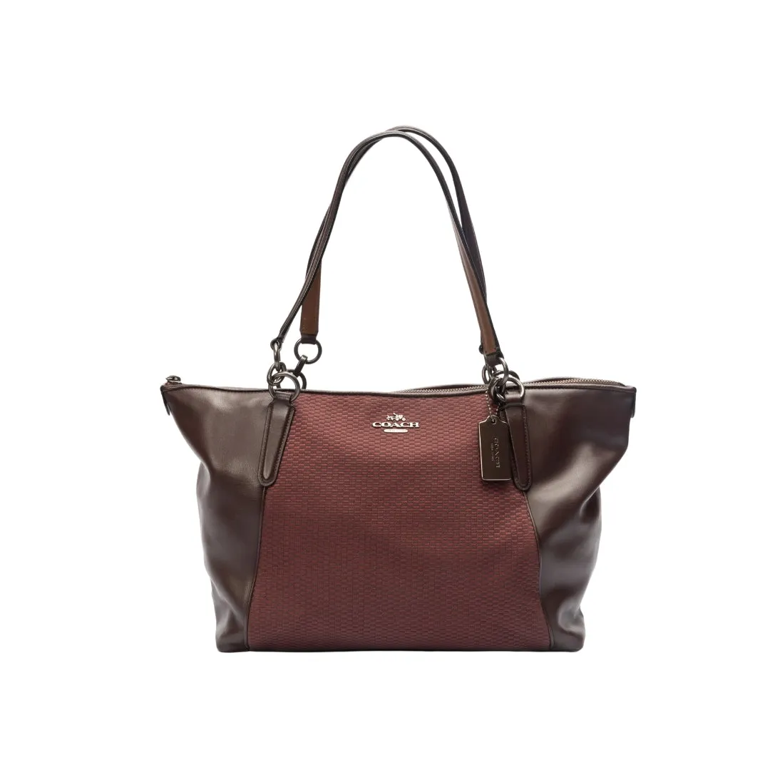 Coach Ava Crossgrain Leather Tote