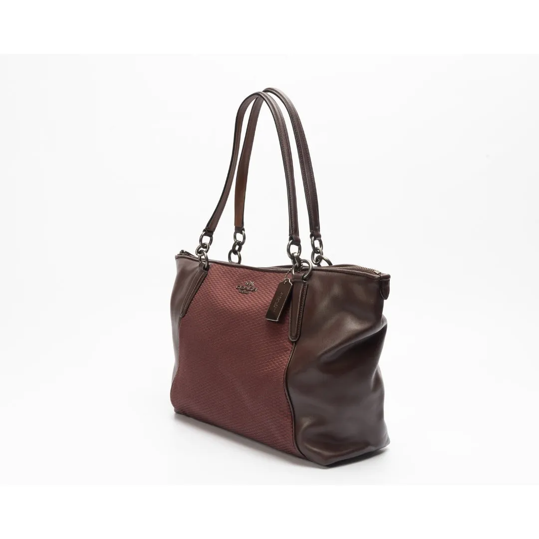Coach Ava Crossgrain Leather Tote