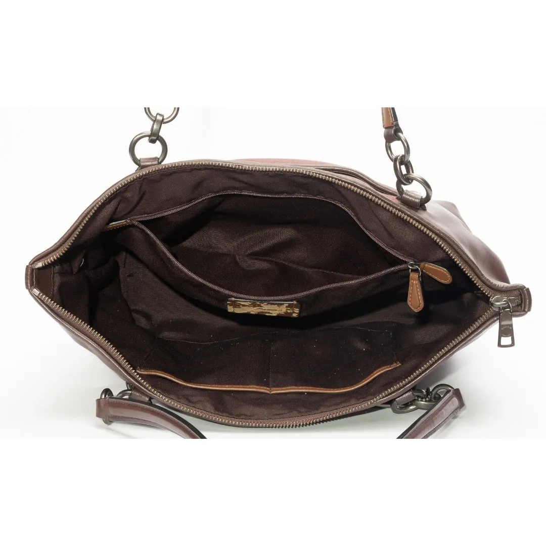 Coach Ava Crossgrain Leather Tote
