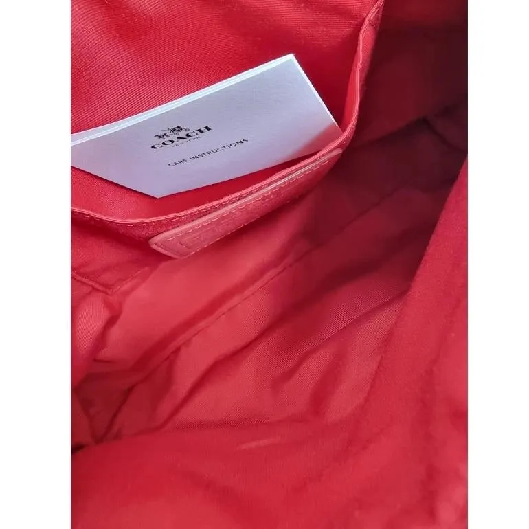 Coach Bicolor Crossgrain Pop Pouch Clutch Wristlet