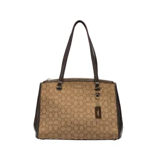 Coach Canvas and Leather Stanton Carryall Tote