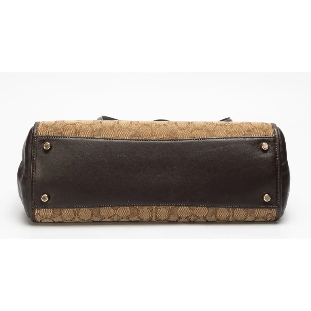Coach Canvas and Leather Stanton Carryall Tote