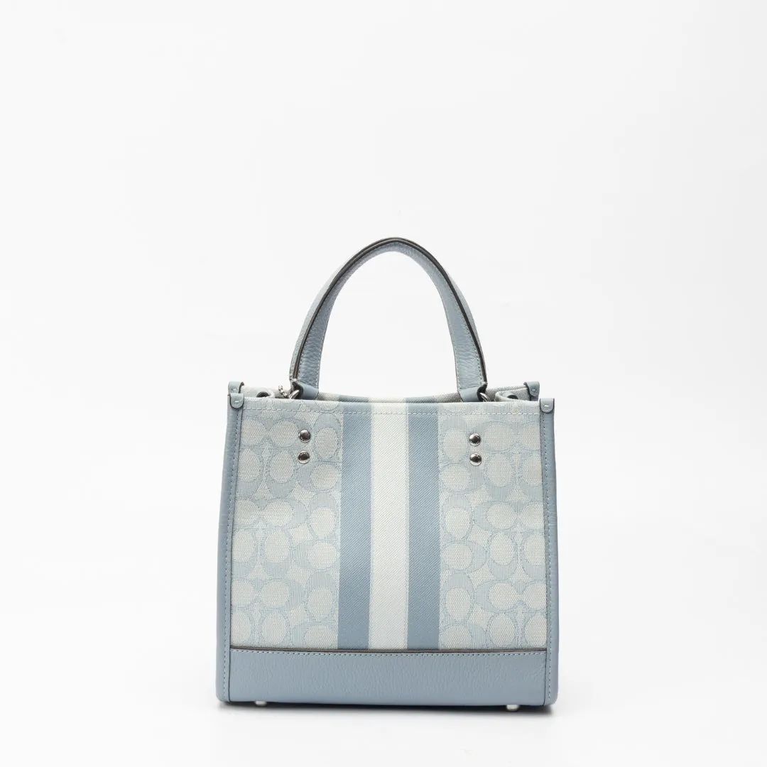 Coach Dempsey 22 in Signature Jacquard Tote