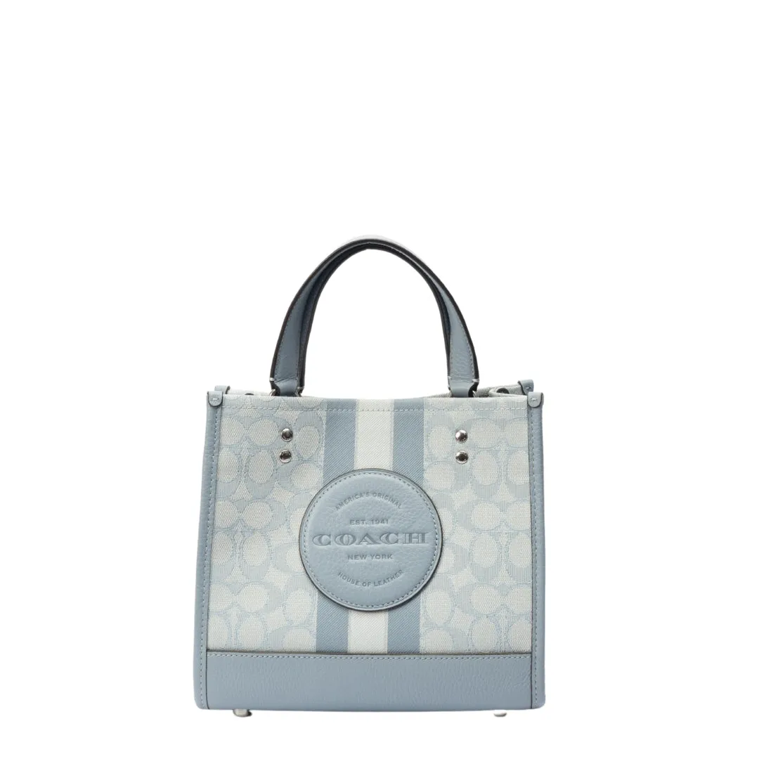 Coach Dempsey 22 in Signature Jacquard Tote