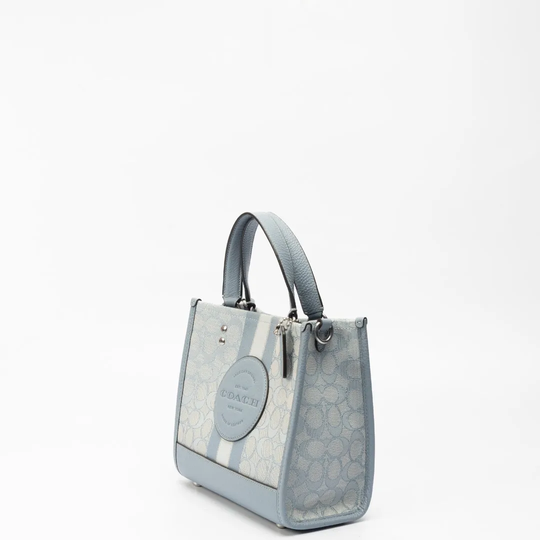 Coach Dempsey 22 in Signature Jacquard Tote
